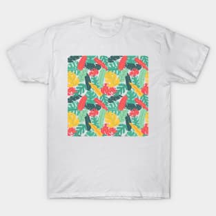 Simple Monstera Leaves Illustration T-Shirt